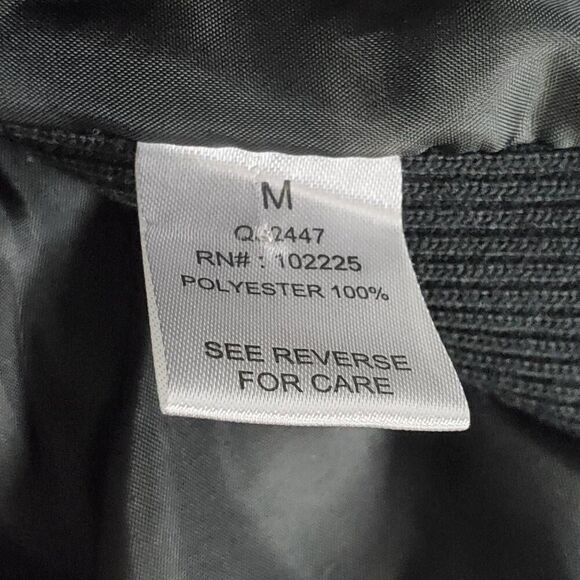 Zenana Outfitters Black Quilted Vest Zip Front Pockets Gold Hardware Size Medium - Picture 6 of 7